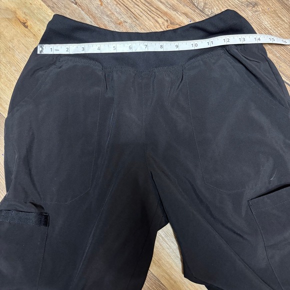 Dickies Black Cargo Scrub Pants Women's Size S/P Stretch Polyester Blend - Picture 5 of 8